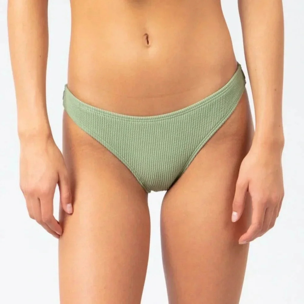 Rip Curl Solid Bikini, Green - Picture 13 of 14